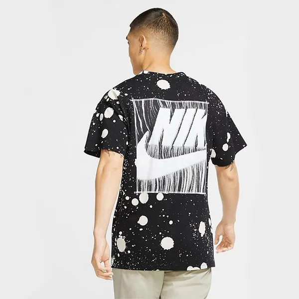 Bộ Quần Áo Cộc Tay Nam Nike Sportswear Printing CW0381-010/DX0736-010 Màu Đen Size M