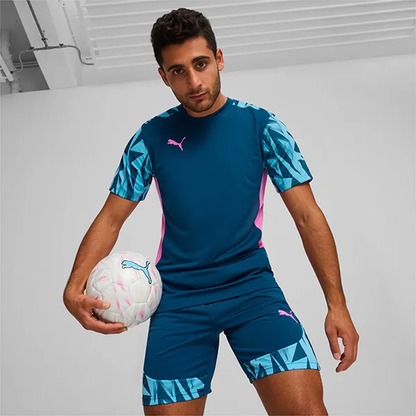 Bộ Quần Áo Cộc Tay Nam Puma Individualfinal Men's Football Jersey 659018-56 Màu Xanh Blue Size L - Thời trang - Vua Hàng Hiệu