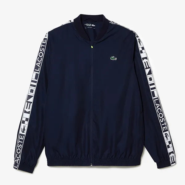 Bộ Quần Áo Thể Thao Nam Lacoste Men's Sport Logo Stripe Tennis Sweatsuit WH9404 - 423 Màu Xanh Navy Size 2
