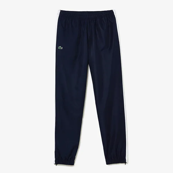 Bộ Quần Áo Thể Thao Nam Lacoste Men's Sport Logo Stripe Tennis Sweatsuit WH9404 - 423 Màu Xanh Navy Size 2