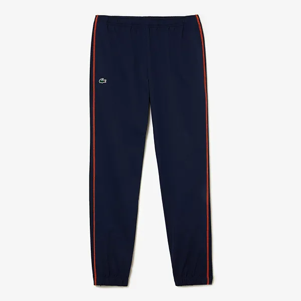 Bộ Quần Áo Thể Thao Nam Lacoste Men’s Tennis High-Neck Sweatsuit Set WH5213 - XIG Màu Xanh Navy Size 5