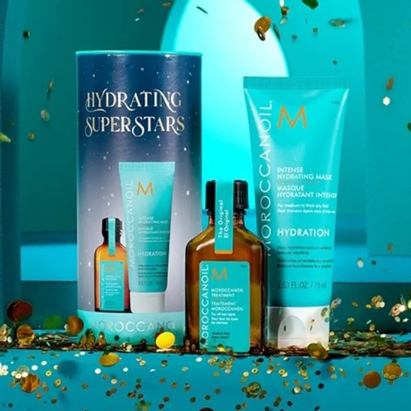 Bộ Sản Phẩm Chăm Sóc Tóc Moroccanoil Hydrating Superstar 2 Món (25ml + 75ml) - Chăm sóc tóc - Vua Hàng Hiệu