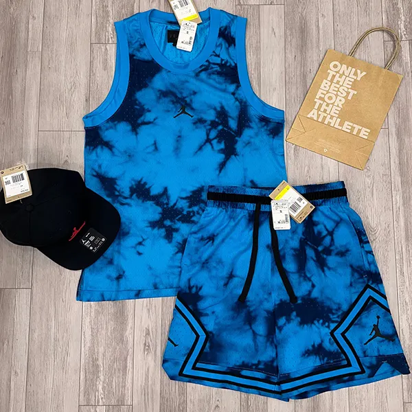 Bộ Thể Thao Nam Nike Air Jordan Dri-Fit Sport Breakfast Club DZ0568-446/DZ0563-446 Màu Xanh Dương Size S - Thời trang - Vua Hàng Hiệu