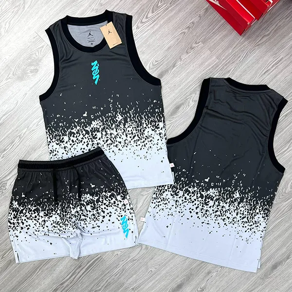 Bộ Thể Thao Nam Nike Air Jordan Zion Top Grey FN5344-010/FN5346-010 Màu Xám Size S - Thời trang - Vua Hàng Hiệu