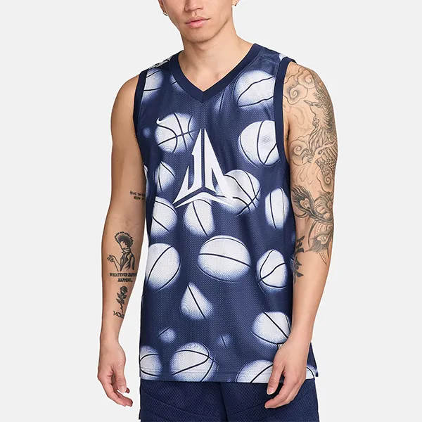 Bộ Thể Thao Nam Nike JA Dri-Fit DNA Basketball FN2978-085/FN2976-410 Màu Xanh Navy Size S