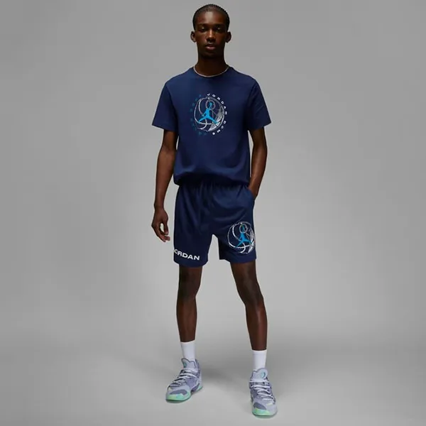 Bộ Thể Thao Nam Nike Jordan Dri-Fit Sport Graphic DX9601-410/DZ0569-410 Màu Xanh Navy Size S (Form Á)
