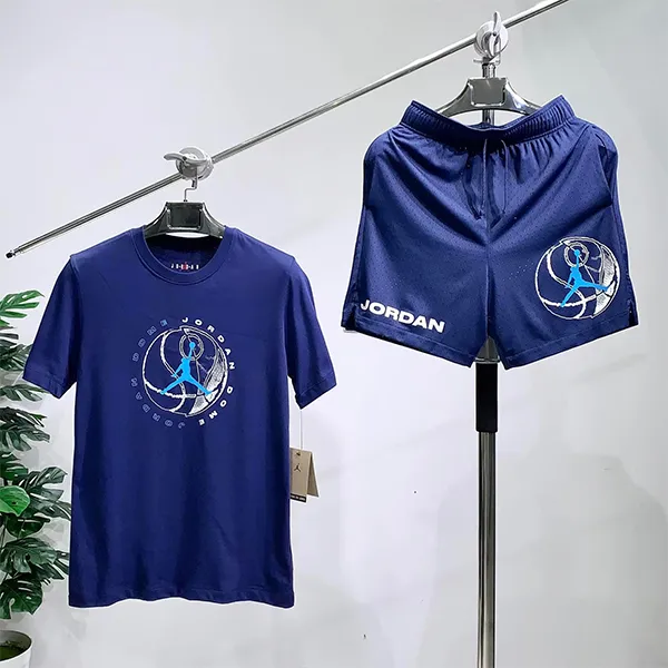 Bộ Thể Thao Nam Nike Jordan Dri-Fit Sport Graphic DX9601-410/DZ0569-410 Màu Xanh Navy Size S (Form Á)