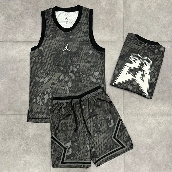 Bộ Thể Thao Nam Nike Jordan Sport Dri-Fit Mesh Jersey FN5855-010/FN5863-010 Màu Đen Size S - Thời trang - Vua Hàng Hiệu