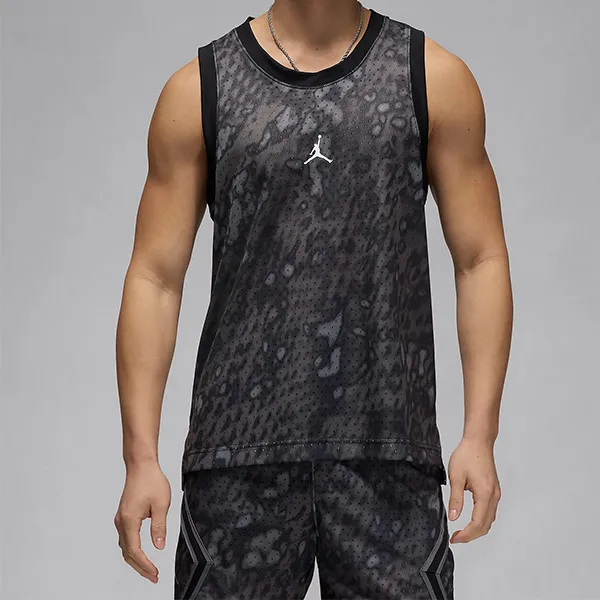 Bộ Thể Thao Nam Nike Jordan Sport Dri-Fit Mesh Jersey FN5855-010/FN5863-010 Màu Đen Size S - Thời trang - Vua Hàng Hiệu