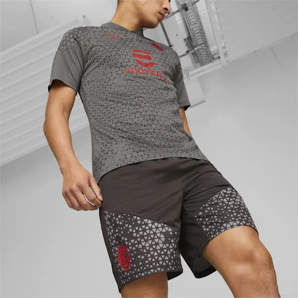 Bộ Thể Thao Nam Puma AC Milan Soccer 774024-01/772274-16 Màu Đen Phối Đỏ Size S