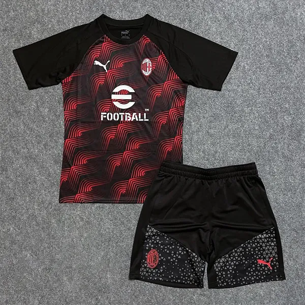 Bộ Thể Thao Nam Puma AC Milan Soccer 774024-01/772274-16 Màu Đen Phối Đỏ Size S