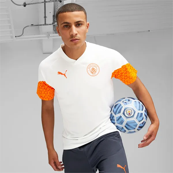 Bộ Thể Thao Nam Puma Manchester City 772855-19/772867-16 Màu Trắng Cam Size M - Thời trang - Vua Hàng Hiệu