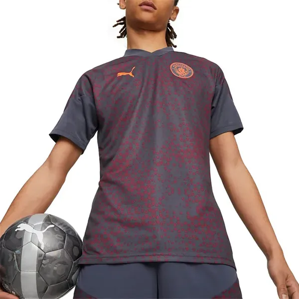 Bộ Thể Thao Nam Puma Manchester City Soccer 772855-16 Màu Xám Phối Đỏ Size M - Thời trang - Vua Hàng Hiệu