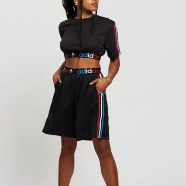 Bộ Thể Thao Nữ Adidas Originals Tea Primeblue Fashion GN2932/GN2934 Màu Đen (Form Âu) Size XS