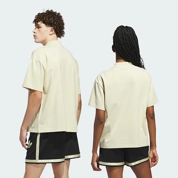 Bộ Thể Thao Unisex Adidas Basketball Beigie IN4214/IM9643 Màu Be Đen Size M