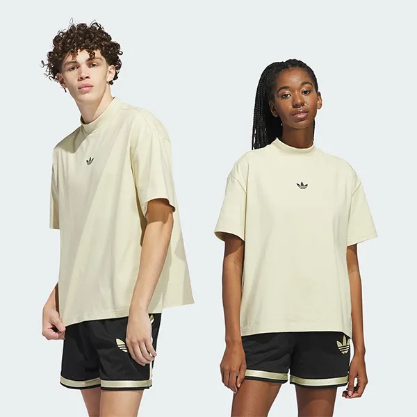 Bộ Thể Thao Unisex Adidas Basketball Beigie IN4214/IM9643 Màu Be Đen Size M