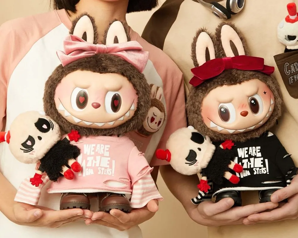 Búp Bê Pop Mart Labubu The Monsters Catch Me If You Like Me Series Gift Box Màu Hồng