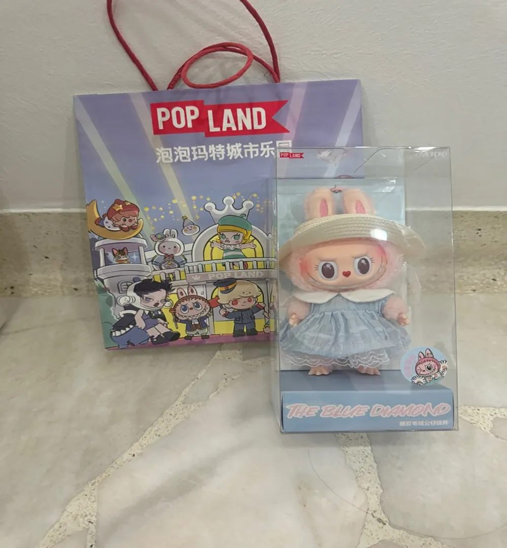 Búp Bê Pop Mart The Monsters Mokoko V3 The Blue Diamond 17cm Màu Xanh - Đồ chơi mô hình - Vua Hàng Hiệu
