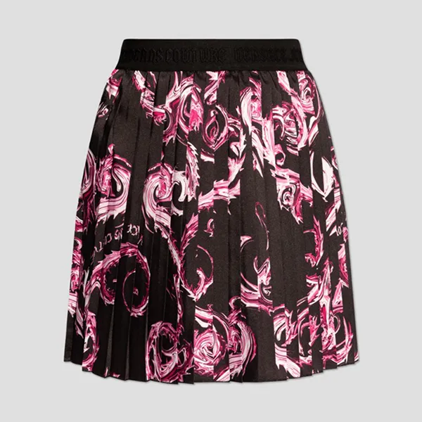 Chân Váy Nữ Versace Jeans Couture Black With Pink Logo Printed 77HAE820NS462QY2 Màu Hồng Đen Size 42 - Thời trang - Vua Hàng Hiệu