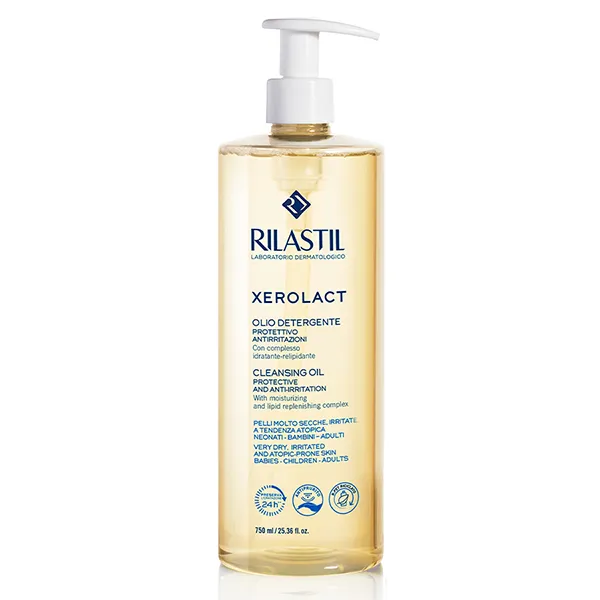 Dầu Tắm Hỗ Trợ Làm Sạch, Dưỡng Ẩm, Làm Sáng Da Rilastil Xerolact Cleansing Oil 750ml - Mỹ phẩm - Vua Hàng Hiệu