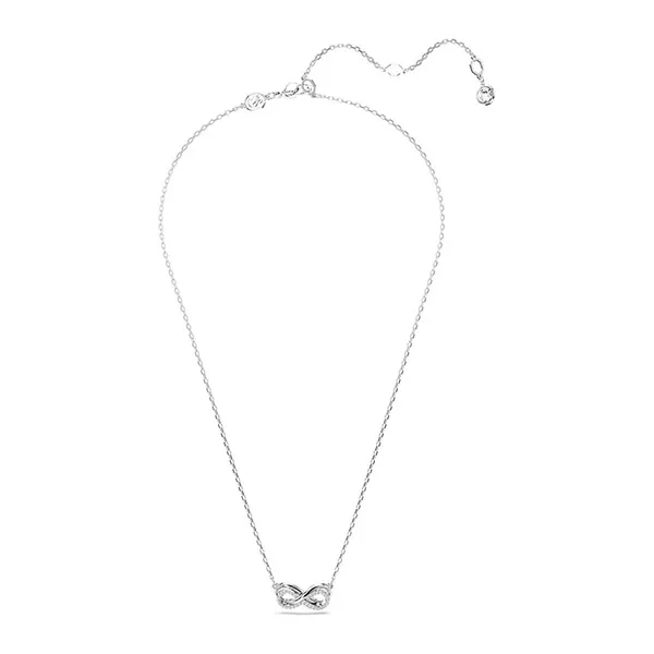 Dây Chuyền Nữ Swarovski Hyperbola Pendant Pavé, Infinity, White, Rhodium Plated 5689674 Màu Bạc