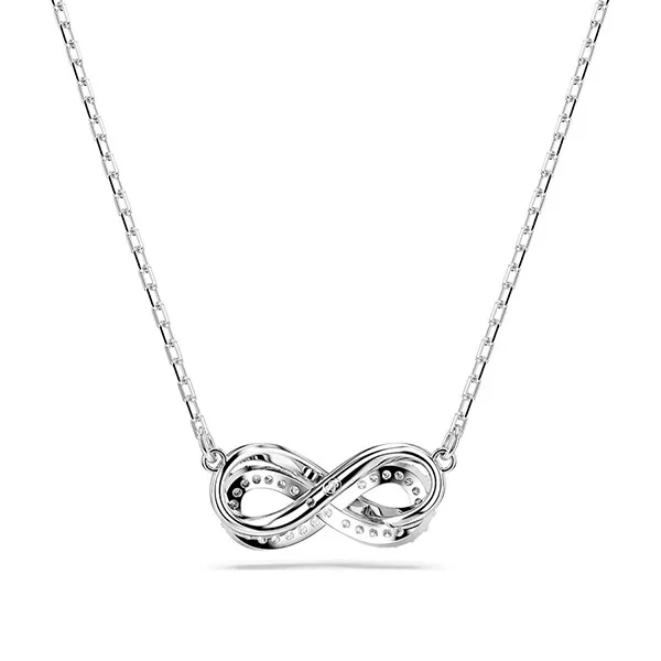Dây Chuyền Nữ Swarovski Hyperbola Pendant Pavé, Infinity, White, Rhodium Plated 5689674 Màu Bạc