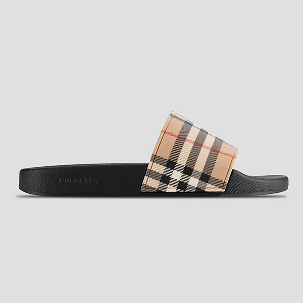 Dép Nam Burberry Vintage Camel 8056942 Màu Đen Size 42