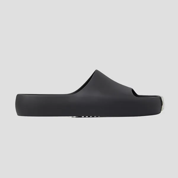 Dép Nam Dolce & Gabbana D&G Black Rubber With Logo DG CS2013 AY537 80999 Màu Đen Size 41