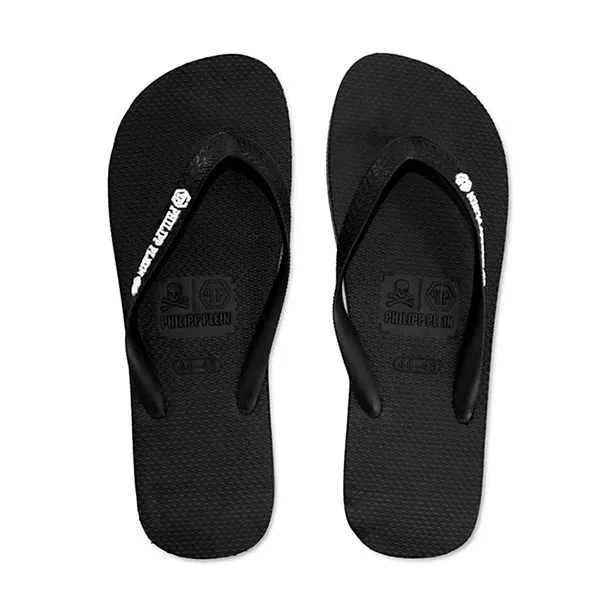 Dép Philipp Plein Flip Flops BRD 90499B Black Màu Đen Size 38