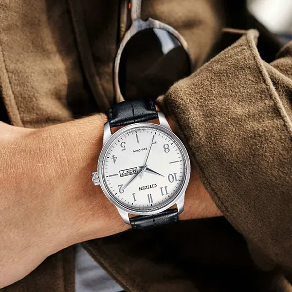 Đồng Hồ Nam Citizen Eco-Drive BM8550-14A Màu Bạc Đen - Đồng hồ - Vua Hàng Hiệu