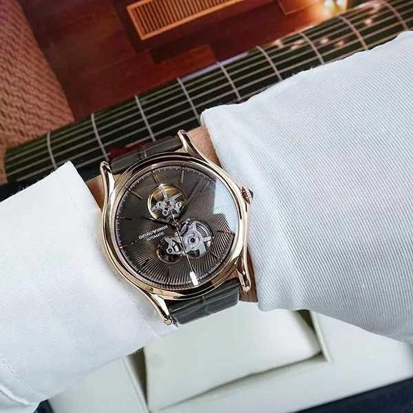 Đồng Hồ Nam Emporio Armani ARS3405 Màu Nâu/ Vàng Hồng - Đồng hồ - Vua Hàng Hiệu