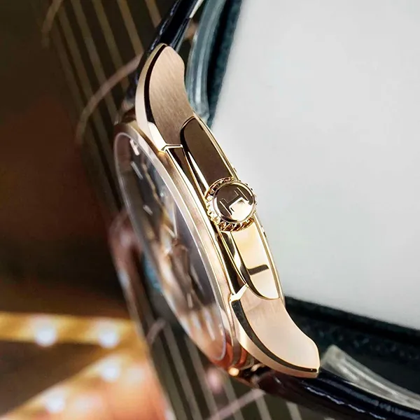 Đồng Hồ Nam Hamilton Jazzmaster Open Heart Arabic H32575735 40mm Màu Đen/ Vàng Hồng