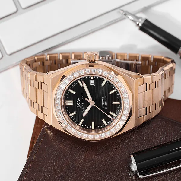 Đồng Hồ Nam I&W Carnival IW733G6 Automatic Màu Vàng Hồng