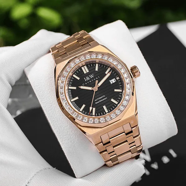 Đồng Hồ Nam I&W Carnival IW733G6 Automatic Màu Vàng Hồng