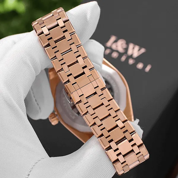 Đồng Hồ Nam I&W Carnival IW733G6 Automatic Màu Vàng Hồng