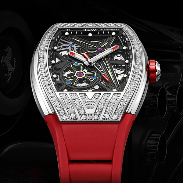 Đồng Hồ Nam I&W Carnival IW759G-DS Automatic Màu Đỏ