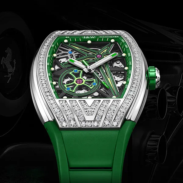 Đồng Hồ Nam I&W Carnival IW759G-DS (IW759G3) Automatic Màu Xanh Lá - Đồng hồ - Vua Hàng Hiệu