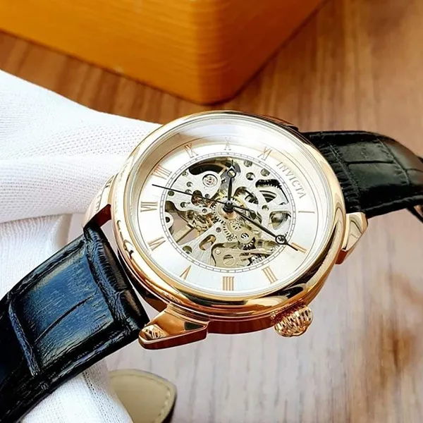 Đồng Hồ Nam Invicta Automatic 31155 Specialty Automatic Silver Dial Màu Đen/ Vàng Hồng - Đồng hồ - Vua Hàng Hiệu