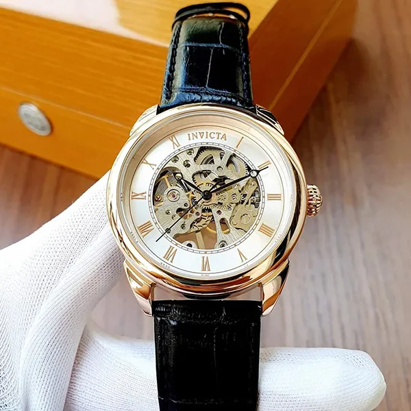 Đồng Hồ Nam Invicta Automatic 31155 Specialty Automatic Silver Dial Màu Đen/ Vàng Hồng - Đồng hồ - Vua Hàng Hiệu