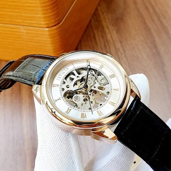 Đồng Hồ Nam Invicta Automatic 31155 Specialty Automatic Silver Dial Màu Đen/ Vàng Hồng - Đồng hồ - Vua Hàng Hiệu