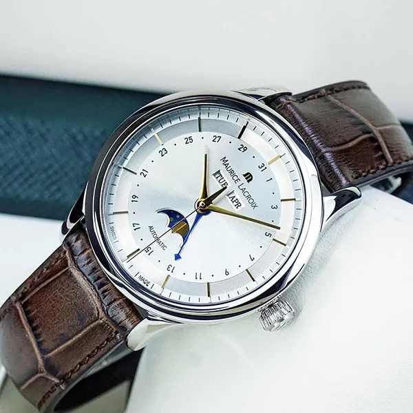 Đồng Hồ Nam Maurice Lacroix Les Classiques LC6068-SS001-132 Màu Nâu Bạc - Đồng hồ - Vua Hàng Hiệu