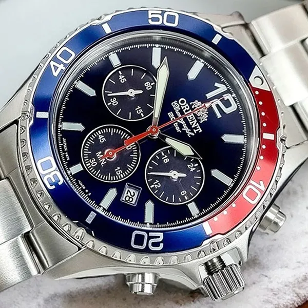 Đồng Hồ Nam Orient RA-TX0201L10B Màu Xanh Bạc