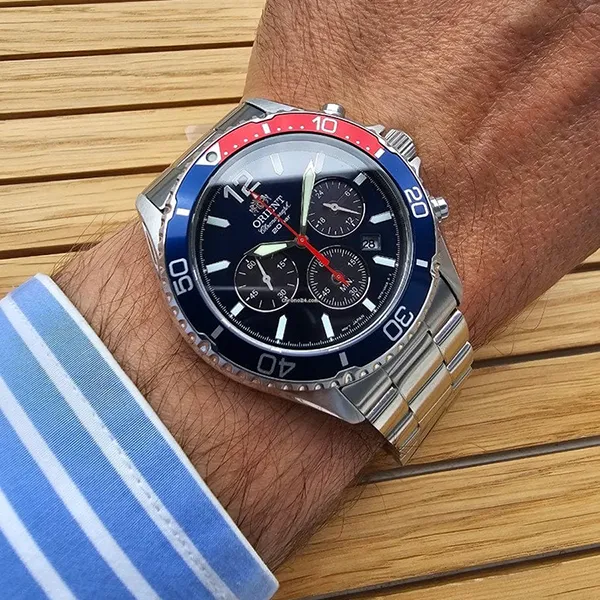 Đồng Hồ Nam Orient RA-TX0201L10B Màu Xanh Bạc