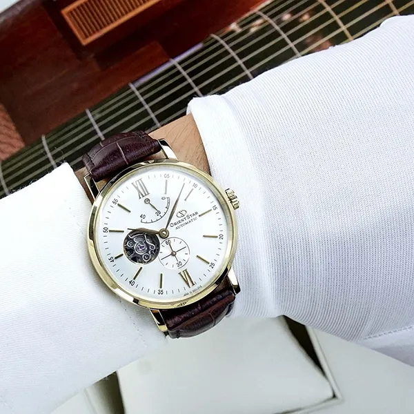 Đồng Hồ Nam Orient Star WZ0141DK Màu Nâu Vàng - Đồng hồ - Vua Hàng Hiệu