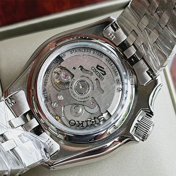 Đồng Hồ Nam Seiko 5 Sports GMT Automatic Orange Dial Watch SSK005K1 Màu Cam Bạc