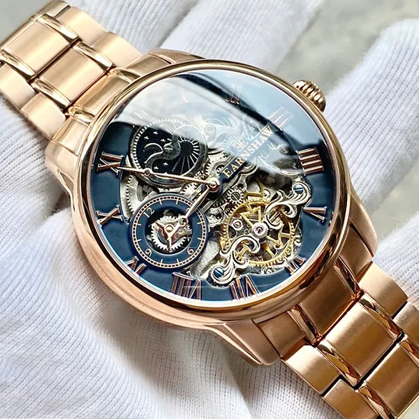 Đồng Hồ Nam Thomas Earnshaw Longitude ES-8006-44 Màu Vàng Hồng/ Xanh