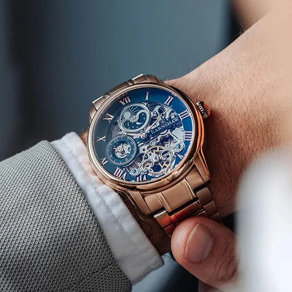 Đồng Hồ Nam Thomas Earnshaw Longitude ES-8006-44 Màu Vàng Hồng/ Xanh