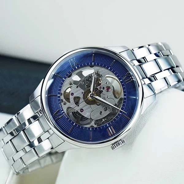 Đồng Hồ Nam Tissot Chemin Des Tourelles Squelette T139.836.11.048.00 Màu Xanh Bạc