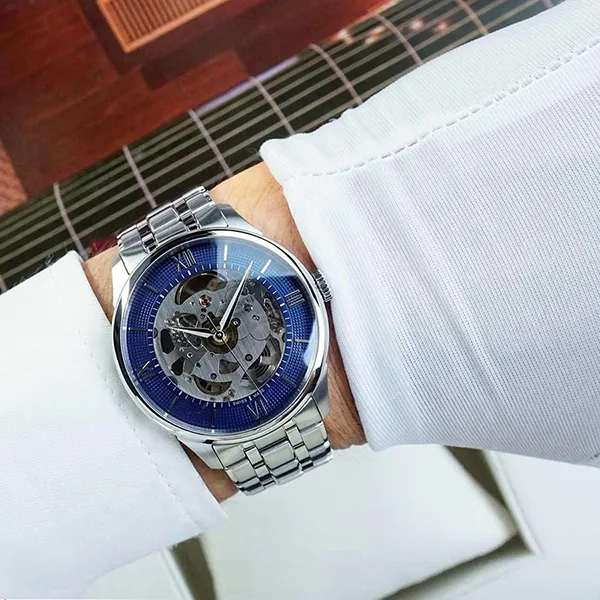 Đồng Hồ Nam Tissot Chemin Des Tourelles Squelette T139.836.11.048.00 Màu Xanh Bạc