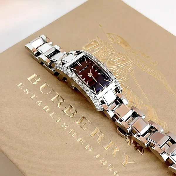 Đồng Hồ Nữ Burberry Pioneer Black Check Diamond Dial Bracelet Ladies Watch BU9604 Màu Bạc - Đồng hồ - Vua Hàng Hiệu